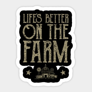 Life Is Better On The Farm Sticker